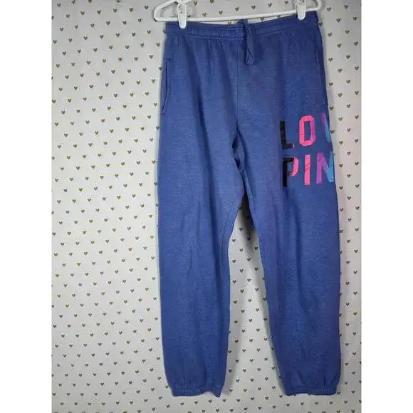 Victorias Secret Pink 86 LOVE Small RAINBOW VINTAGE y2k Hoodie Sweats SET - Picture 6 of 11
